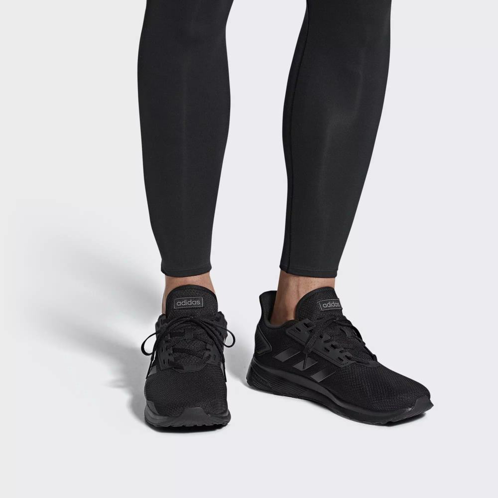 Adidas Duramo 9 Tenis Para Correr Negros Para Hombre (MX-59730)